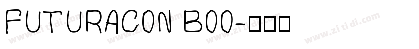 FUTURACON BOO字体转换